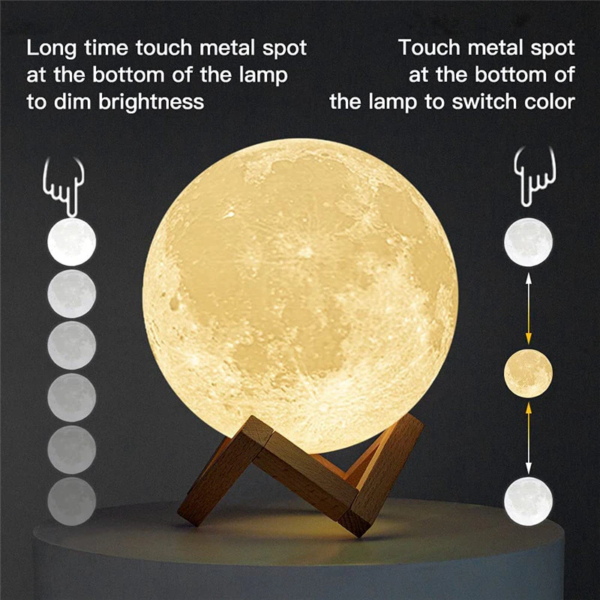 3D Print Moon Lamp Rechargeable - Image 6