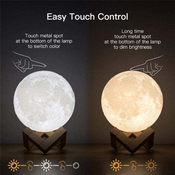 3D Print Moon Lamp Rechargeable - Image 5